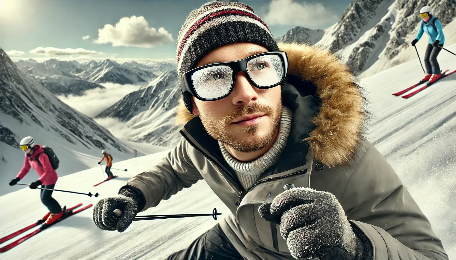 esquiar con gafas graduadas